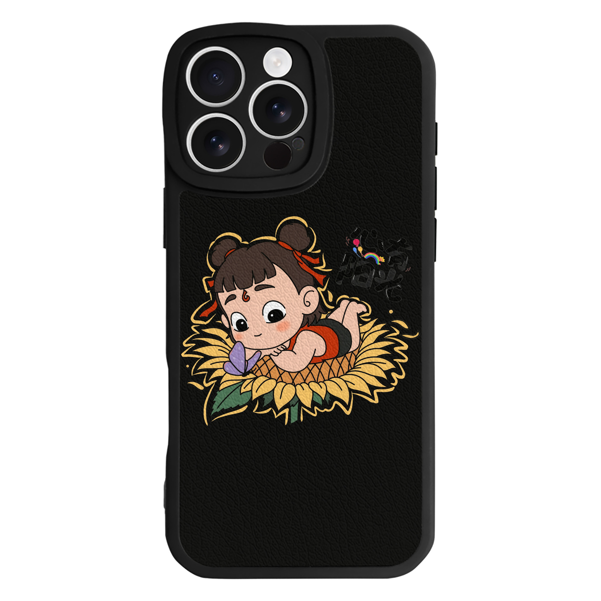 （画像用） Ne Zha 2 ナタ 魔童の大暴れ 【iPhone 16シリーズ対応】シリコンスマホケース（レザー調） 材質：シリコン